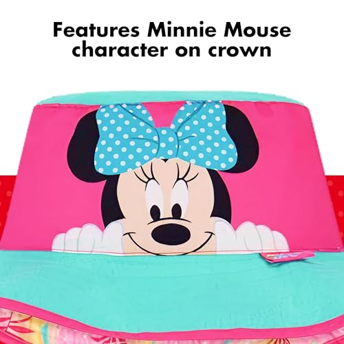 Disney Girls' Bucket, Minnie Mouse Toddler 3-4 and Kids Sun Hat for Ages 5-83