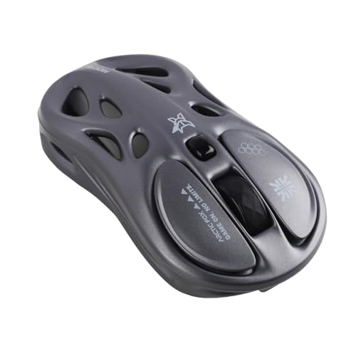 Image of Arctic Fox Alien-X Gaming Wireless Mouse, Tri-Mode (2.4G /Bluetooth /Wired), 4800 DPI, 1000Hz Ergonomic Hollow RGB Rechargeable Type-C for Mac /Laptop /iPad /Office (Cool Grey)