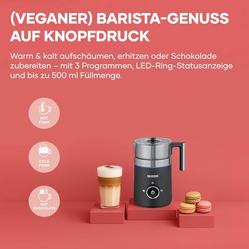 Severin Spuma 500 Induktions-Milchaufschäumer, elektrisch, 500 ml – Ansicht 4