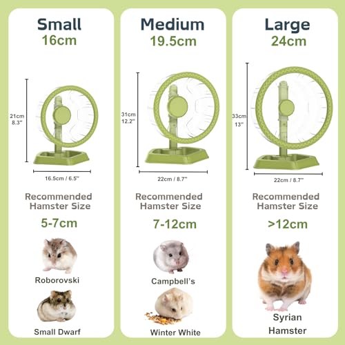 Roue pour hamster anti-bruit rotative pour stopper les grincements