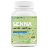 Puregen Labs Senna 8.6 mg Tablets (1000 Count) – Natural Sennosides Vegetable Laxative for Constipation, Bloating, Gas, Irregularity Relief