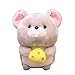 Kvfnbt Simpatico Topo goloso di Peluche con Formaggio, Regalo di Festa per Una Coppia di Compleanno 18 cm