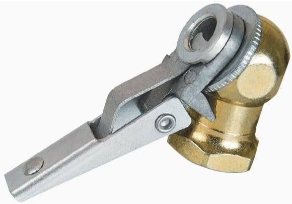 Amflo 104CA 1/4" NPT Clip-On Ball Foot Air Chuck with Built-In Shut-Off Valve