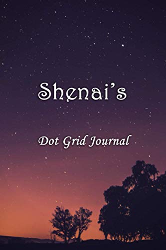 Shenai's Dot Grid Journal: Shenai Personalised Custom Name Bullet Point Dot Grid Notebook - Starry Night