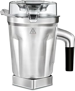 64-Ounce Stainless Steel Blending Container, Compatible with Full-Size Vitamix 5200 5000 6300 Vm0103 Vm0197 E310 A2500 BPA-Free Replacement for vitamix blender pitcher