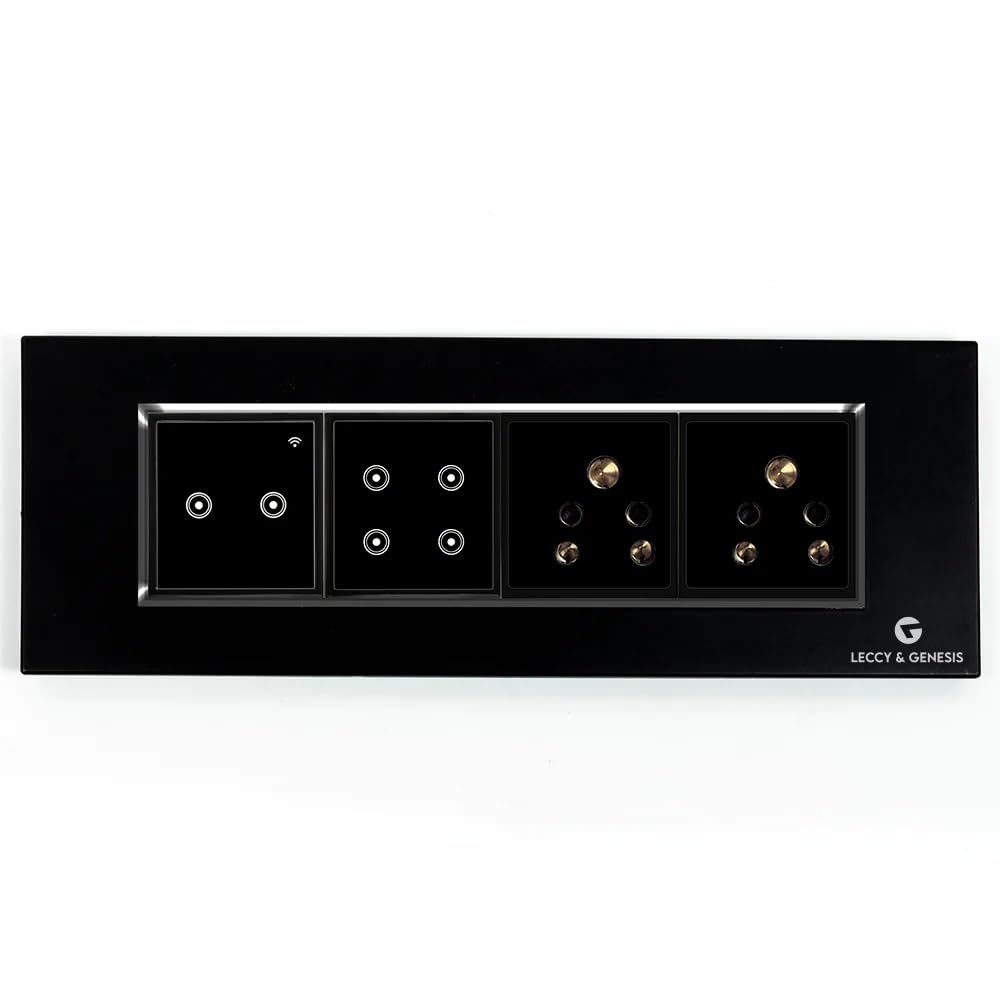 L&G 8 Modular Smart Switch Board | 4 Smart Switch Control, 2 Socket | Smart Switch for AC|(Compatible with Alexa, Compatible With OK Google & SIRI Shortcut) (Size: 8M Horizontal- 262 x 90 x 45mm)-image-20