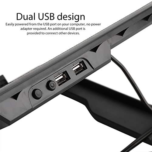Base refrigerante portátil para laptop con 5 ventiladores silenciosos miniatura 4