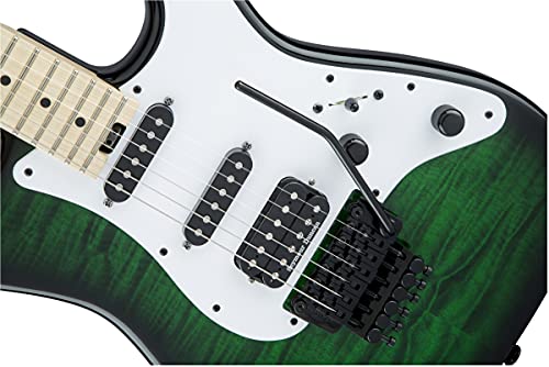 Jackson USA Signature Adrian Smith San Dimas SDQM MN Transparent Green Burst – Guitare Électrique - Les Beatles, Paul McCartney, John Lennon, RIngo Starr, George Harrison Jackson USA Signature Adrian Smith San Dimas SDQM MN Transparent Green Burst - Guitare Électrique – Image 7
