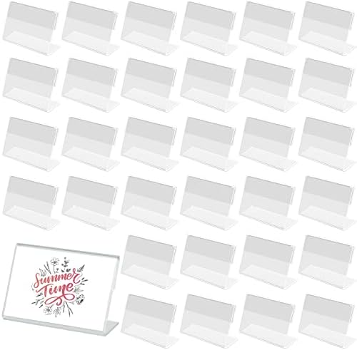 Porta Etichette Acrilico Trasparente - 40 Pezzi 8x5 Cm | Per Prezzi E Biglietti - Foto 12