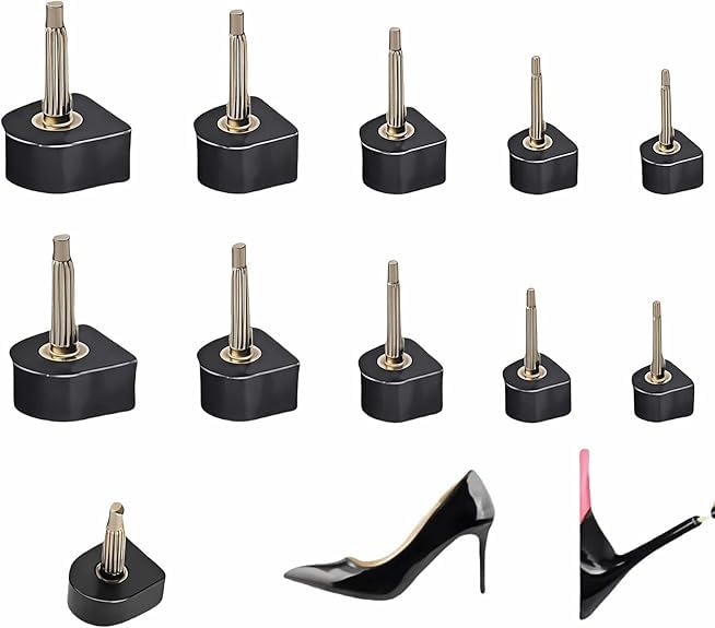 20 Pcs Heel Protector, Soft Steps Heel Cap, Essential for Walking on Slippery Surfaces and Formal Events, Black U-Shaped in Five Sizes-image-24