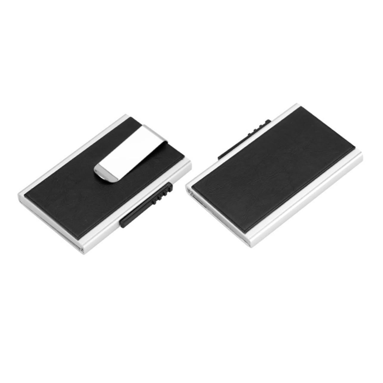 GALPADA 3pièces Men Aluminum Alloy Wallet Porte-Cartes Anti-vol Et Anti-démagnétisation Aluminium Élégant Et Léger pour Hommes Noir