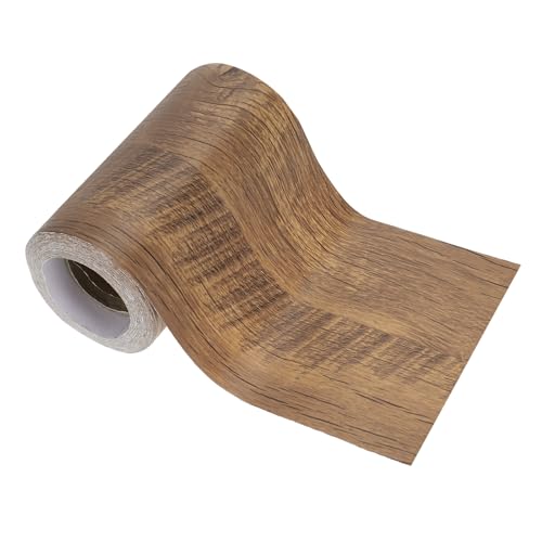 Image of PATIKIL Wood Grain Repair Tape 4.7in x33ft, Self Adhesive Realistic Textured Repair Tape Patch for Floor Door Table Cabinets Desk, Begonia