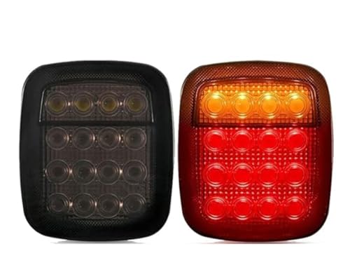 Feux Arrière À LED pour Jeep Wrangler YJ TJ CJ avec Clignotants et Coque Fumée