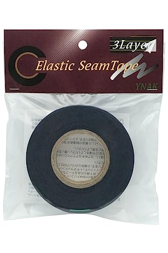 YNAK シームテープ レインウェア 補修 3レイヤー適合 テント不適正 エラスティックシームテープ 表面微弾力布 縫い目 リペア シームレス 防水 対策 メンテナンス 用 アイロン接着 幅15 or 20 or 22mm×長さ17m グレー ブラックグレー ブラック ディープグリーン ディープブルー ホワイト (幅22mm×長さ17m ディープブルー)（Amazon）