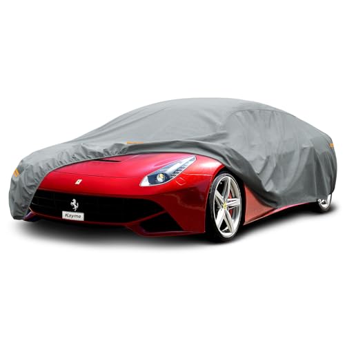 Kayme Heavy Duty Car Cover Custom Fit Ferrari 430/F430 (2004-2009) Waterproof All Weather for Automobiles, Full Exterior Covers Sun Rain UV Protection