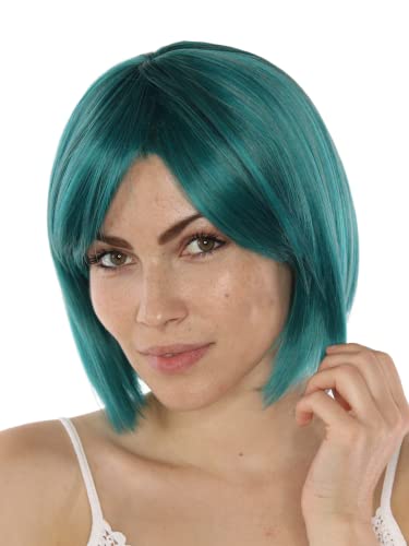 Prettyland Midori Kasugano Midori No Hibi Cosplay Green Short Hair Wig Women Unisex Straight Bob Wig C1460 - Image 2