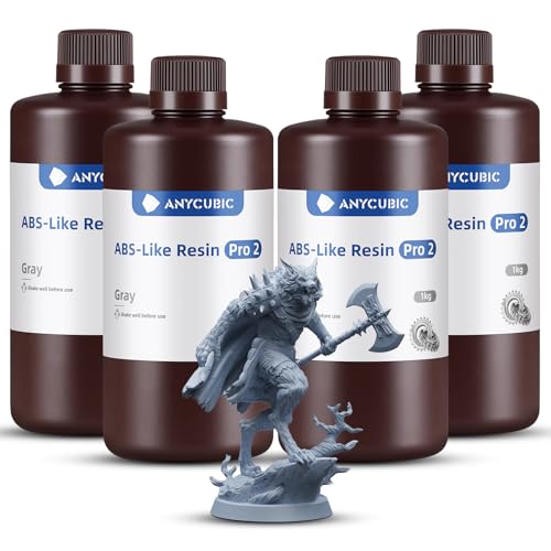 ANYCUBIC Résine ABS-Like Pro 2, Resine pour Imprimante 3D, Grande robustesse avec Haute Précision, Résine Photopolymère UV 405 nm pour Imprimante 3D...