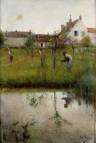 Lienzo decorativo de Carl Larsson: dale un toque artístico a las paredes de tu dormitorio