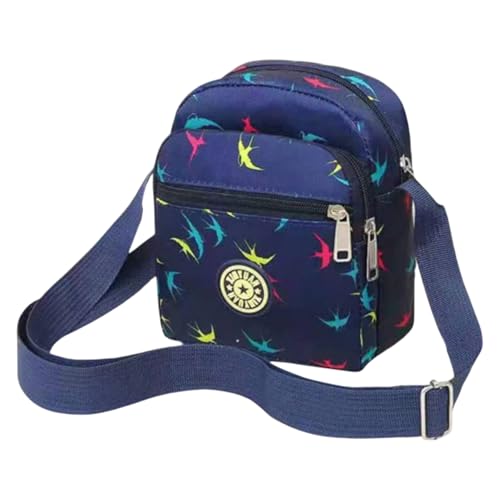 Image of MOMISY Women Mobile Messenger cellphone Bag Ladies Nylon Shoulder Cross Body Long Strap for College, Outing, Travelling, Work