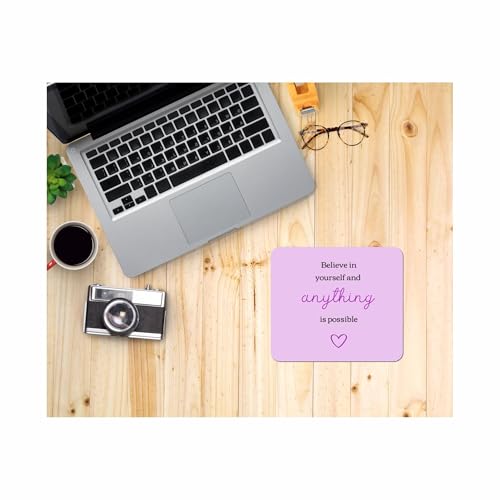 Image of Tshirtwala Believe in Yourself; Anything is Possible Printed motivatinal Mouse pad