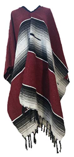 Sharpshooter Proud Americas Trinity Free Spirit Eagles Sun Dance Designer Poncho (Burgundy)