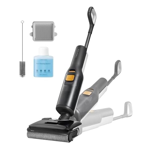 roborock F25 Wet Dry Vacuum Cleaner, Cordless Vacuum Mop All in One with 20000Pa, 194°F Hot Air Flash Drying & Hot Water Self Cleaning, Zero-Tangle Wet Mop Cleaner for Hard Floor, 180° Lie Flat