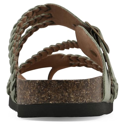 Image of White Mountain Women's Hayleigh Braided Footbed Sandal
