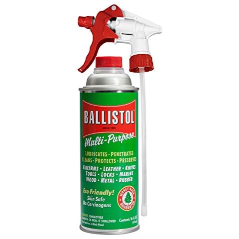 Ballistol Multi-Purpose Can Lubricant Cleaner Protectant 16 oz, Single with 1 Sprayer Cover
