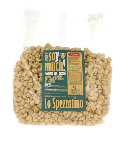 Stella Foods Spezzatino di Soia Bio Senza Glutine 1 kg – 52 % Proteine | Alternativa Vegana alla Carne, 100 % Soia, Triplica il Peso in Cottura| Perfetto per i Secondi | I Want It Soy Much
