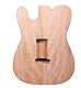 YoungMonic Unlackierter DIY-E-Gitarrenkörper, Mahagoni, Korpus für E-Gitarre, Projekt, SSS-Tonabnehmerlöcher (Mahagoni)