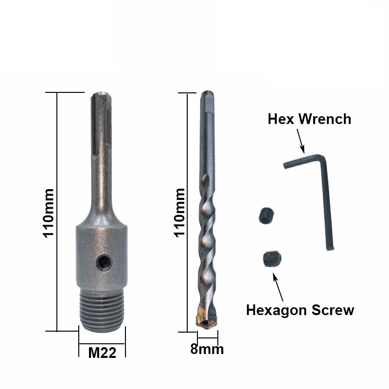 1 zestaw SDS PLUS 85mm betonowa otwornica elektryczna wydrążony rdzeń wiertła Shank 110mm cementowa ściana z kamienia klimatyzator ze stopu