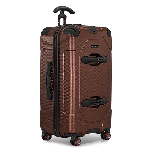 Image of Traveler's Choice Maxporter II Polycarbonate Hardside Trunk with Spinner Wheels, Red, 28-Inch Medium Trunk