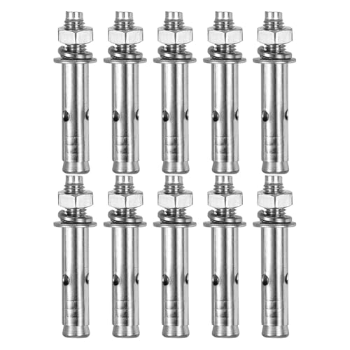 DTGN M8x60 Expansion Bolts 304 Stainless Steel for Concrete 10Pcs