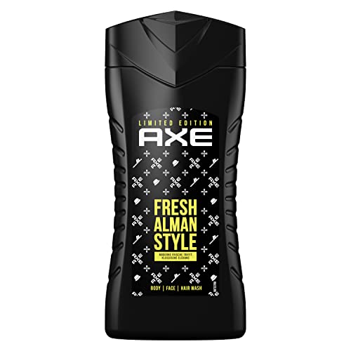 Axe Gel de ducha y champú Fresh Alman Style 3 en 1 para una frescura y fragancia de larga duración, edición limitada, 250 ml, 1 unidad