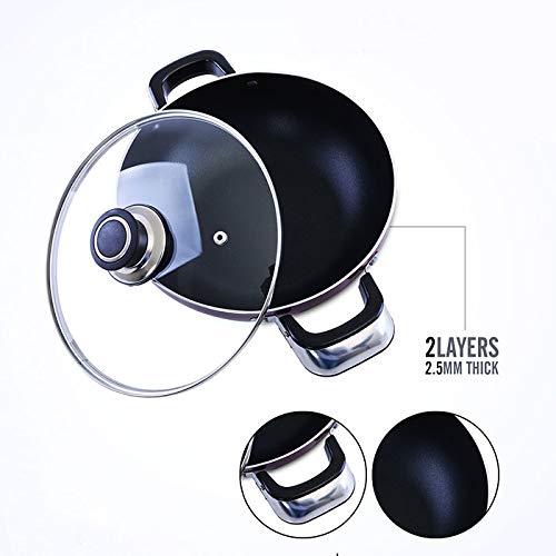 مقلاة ووك مقاومة للالتصاق من رويال فورد، 26 سم، احمر RF2948، الألومنيوم ستانلس ستيل