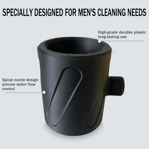 Cabezal de ducha para hombre Spiral Nozzle, plástico, negro miniatura 2
