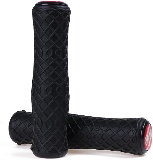 Miniatura 7 de Empuñaduras de manillar de bicicleta de silicona antideslizantes compatibles con bicicleta plegable de montaña, MTB suave, antideslizante, agarre de