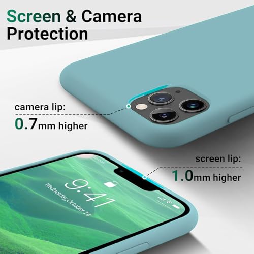 Image of DIZORO Silicone Back Case for iPhone 11 Pro, Soft-Touch Phone Microfiber Silicone Back Cover for iPhone 11 Pro - Cactus
