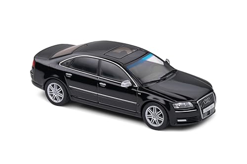 Solido Audi S8 (D3) a escala 1:43 negro 2010 miniatura 6