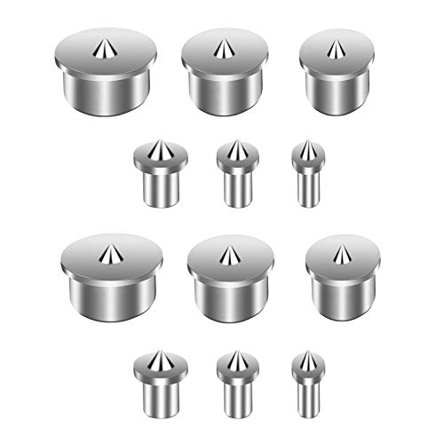 Preisvergleich Produktbild BELIOF 12 Stücke Edelstahl Dübelsetzer Set Soilde Dübelfix Durchmesser für Holzverarbeitung Holz Tenon Bit Werkzeug zum Positionieren 4 mm 5 mm 6 mm 8 mm 10 mm 12 mm Dübel Zentrierstifte