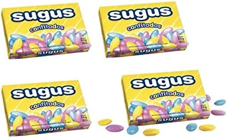 Confitados 50 grs. - 4 Pack. (Libre de Gluten) / Candied Candies 1.7 oz. - 4 Pack. (Gluten Free)