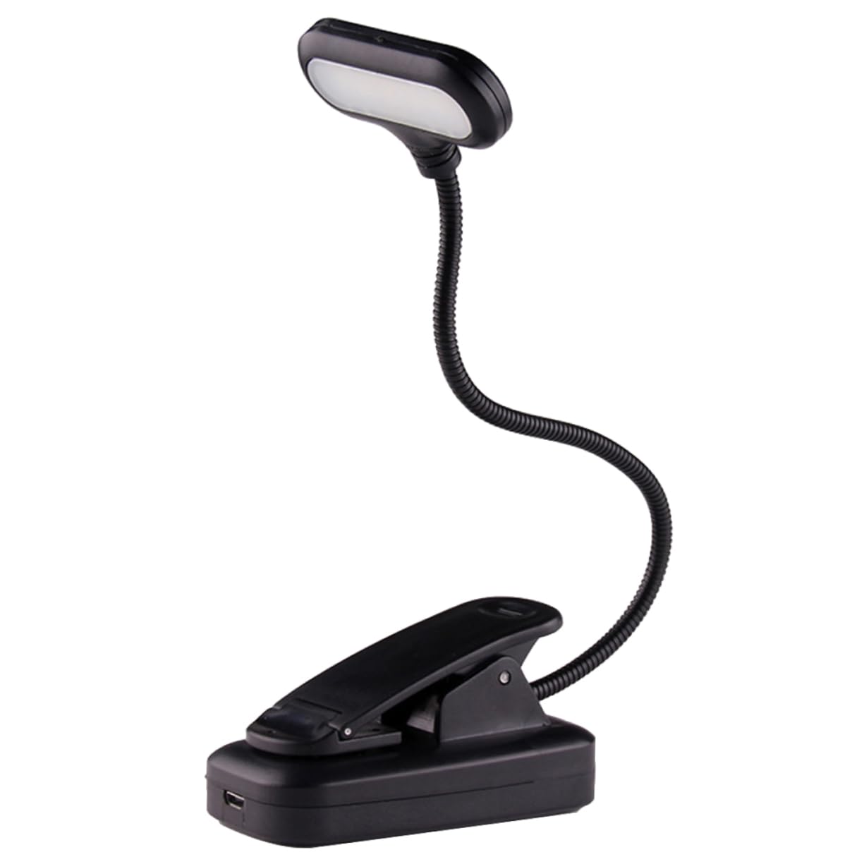 TEHAUX LED Reading Light with Clip USB Rechargeable Book Light Adjustable Gooseneck Desk Lamp for Bedside Travel Lightweight Eye Care Reading Lamp for Books for Camping