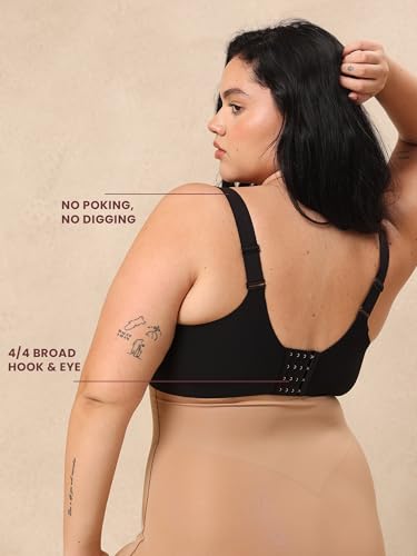 Image of Everyday Seamless T Shirt Bra for Women | Full Coverage,Wire-Free and Soft Padded Bra | Wide Straps Provides Gentle Lift and Support | Smart Airflow Reduce Underboob Sweat Perfect Cup Sizes A,B,C