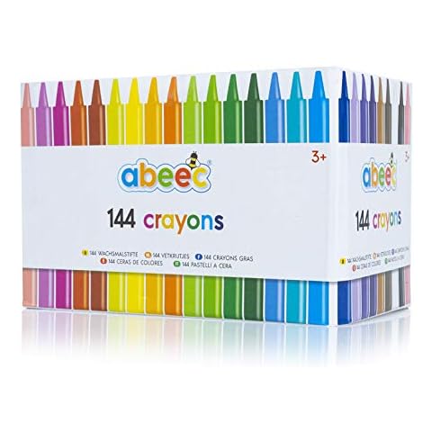abeec 144 Assorted Wax Crayons Set Cover