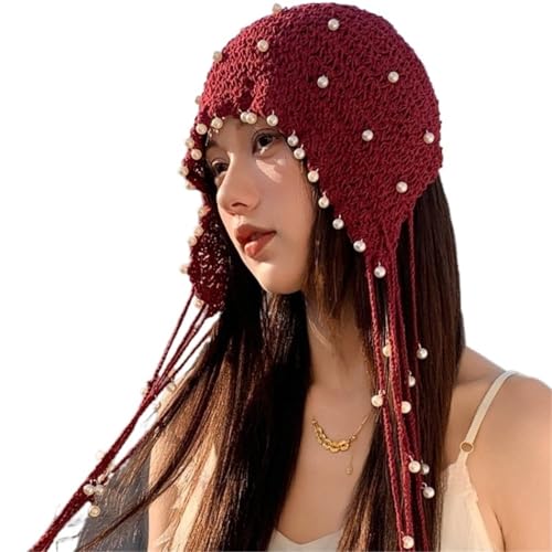 Chapeau de pull à fleurs rétro pour vos balades en bord de mer - 4
