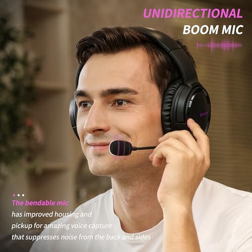 Image of BINNUNE Gaming Headset with Mic for PS4 PS5 Xbox Series X|S Xbox 1 PC NS, Wired Gaming Headphones with Microphone for PS 4|5 Xbox1