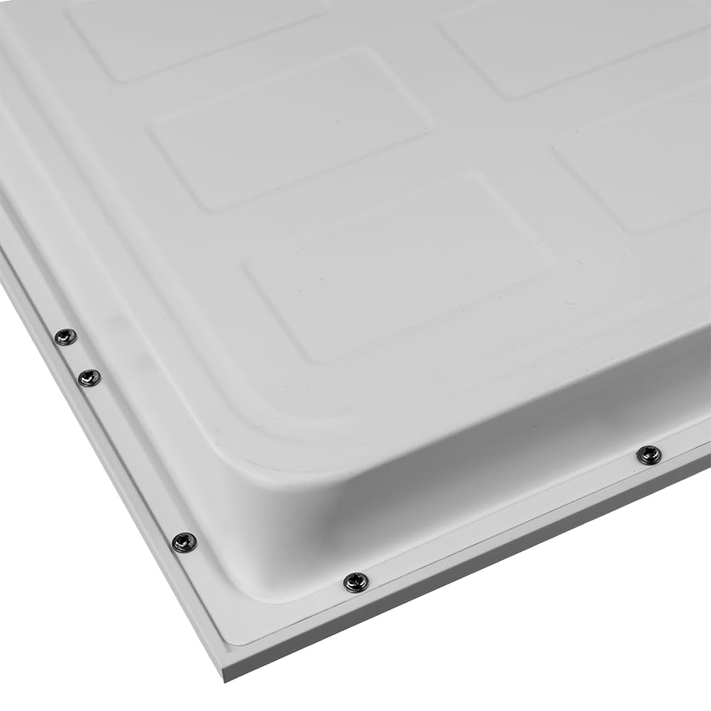 LUXULA LED BackLit Panel, 62x62 cm, IP44, 40W, 4400lm, 4000K Neutralweiß, 110° Abstrahlwinkel, LED Deckenleuchte, Büro und Küche, Rasterdecke 62x62, Deckenplatten 62x62, inkl. ENEC Marken-Netzteil