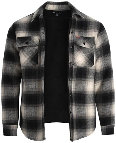 Matix Men's Plaid Sherpa Lined Flannel Shirt Jacket (Sizes: S-XL)