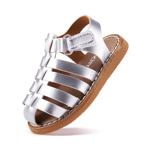 Image of BMCiTYBM Baby Boy Girl Closed Toe Sandals Infant Summer First Walking Shoes Non-Slip Fisherman Sandals 6 9 12 18 24 Months