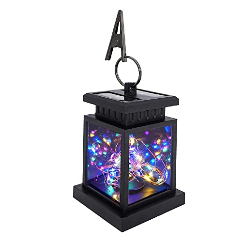 Saidian 1Pcs Solar Lantern Hanging Light Yard Outdoor Patio Garden Lamp Decor With 30 Leds Rgb Waterproof #TOP26